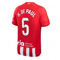 Camiseta Atletico Madrid Rodrigo De Paul #5 Primera Equipación Replica 2023-24 mangas cortas